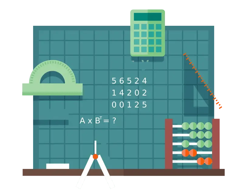 Graphic of linear algebra